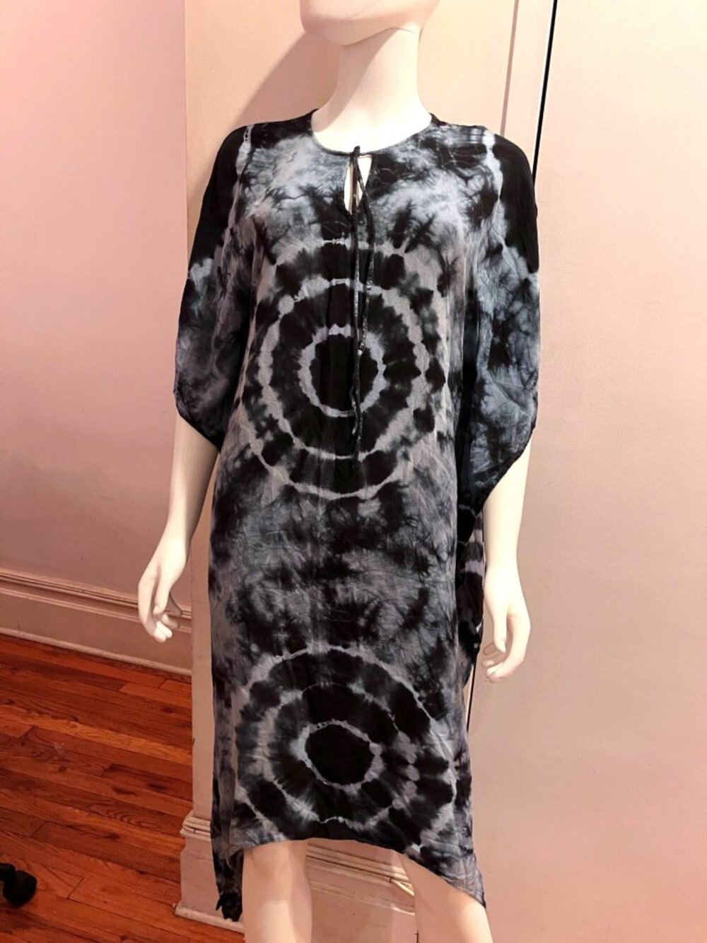 MLLE GABRIELLE tie-dye kaftan beach dress, OS